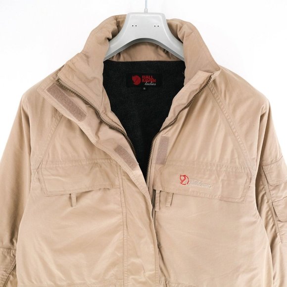 Fjällräven Light Brown Padded Jacket Coat Size S - Picture 2 of 8